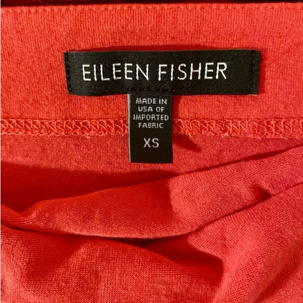Eileen Fisher Pink Coral Cowl Neck Cap Sleeve Dress XS - Picture 4 of 6